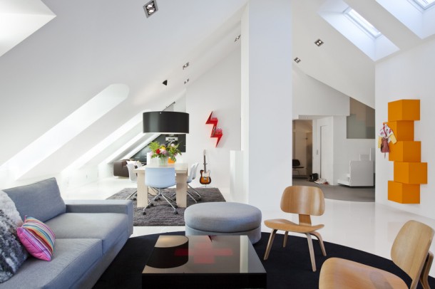 Orange Shelving  Splashes of colour in white interiors  Image  12