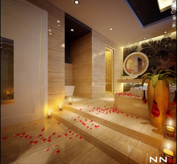 Raised Bathtub  Dream Home Interiors by Open Design  Wallpaper 3