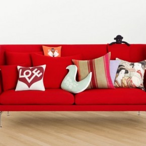 Red Modern Sofa Cushions 665x493  Beautiful Modern Style Sofas  Image  7