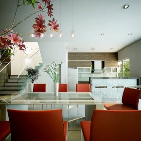 Red White Dining  Dream Home Interiors by Open Design  Image  12