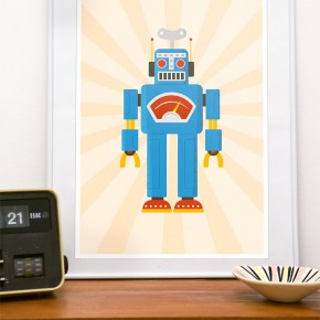 Robot Poster Prints  Retro Poster Prints  Pict  11