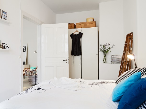 Small Bedroom White  A Scandinavian Beauty Photo  10