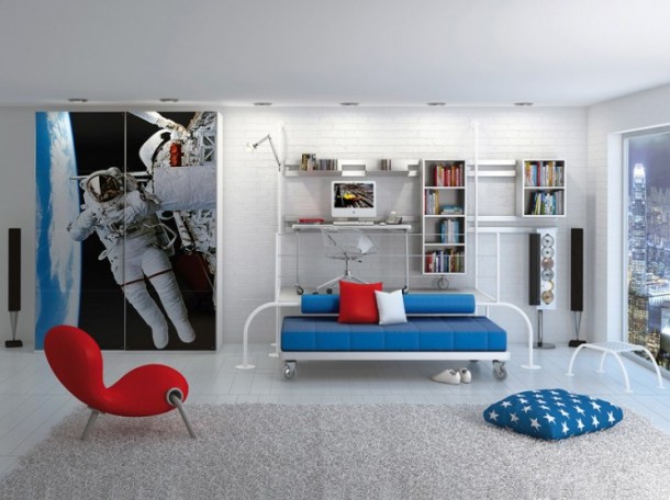 Space Theme Room 665x498  Poster Print Kids Rooms  Wallpaper 3