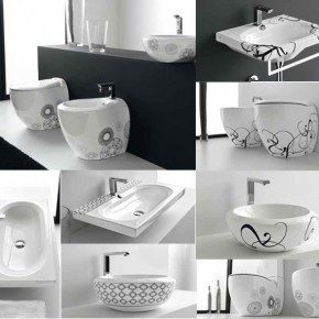 Unique Patterned Bathroom Suite  Unique Bathrooms by ArtCeram  Wallpaper 12