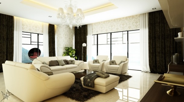 Wallpapered Living Room  Living Rooms Round Up  Picture  6