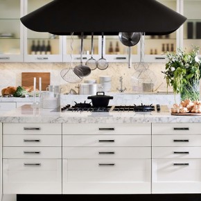 White And Marble Complementing Modern Kitchens From Elmar Cucine Wallpaper 21