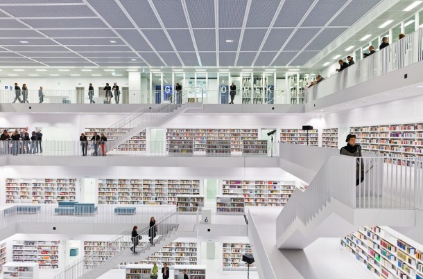 White And The Books  The New Stuttgart City Library  Pict  8