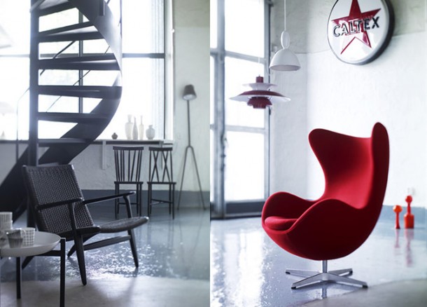 White Interior Red Accent Chair  Splashes of colour in white interiors Photo  10