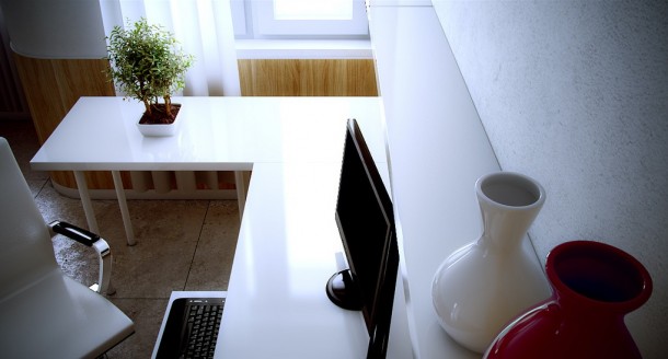 White Office  Dashing, Artistic Interiors from Pixel3D  Picture  10