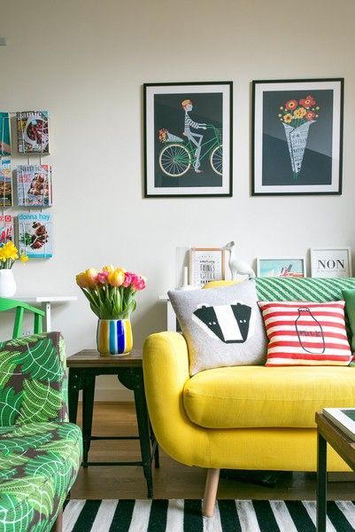 22 Colorful Living Room Ideas