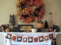 50 Awesome Halloween Decorating Ideas Fireplace Cute Pumpkins