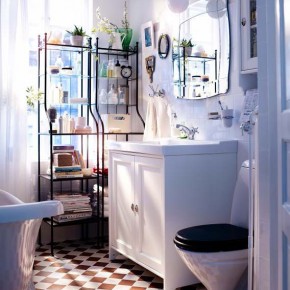 Bathroom Design Ideas 2012 by IKEA Simple White Wall Cool Floor