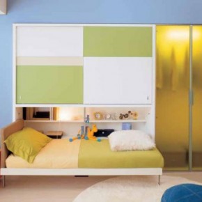 Blue Simple Teen Rooms with Small Space