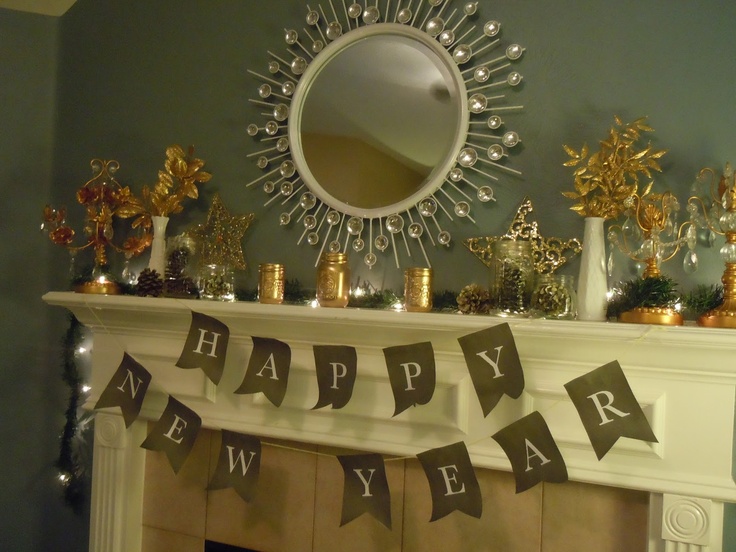 20 New Years Eve Mantel Decorations