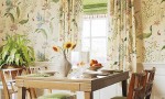 Design Interior French Country Cute Floral Wall Decor Dining Room