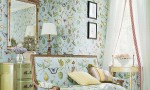 Design Interior French Country Green Floral Wall And Lounge Floral