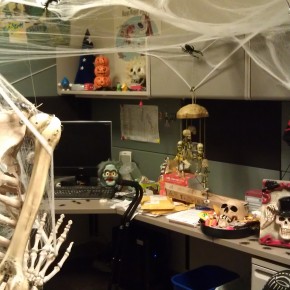 Ghost themed office area