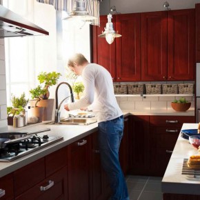 Kitchen Design Ideas 2012 by IKEA Brown Cabinet Clean Window