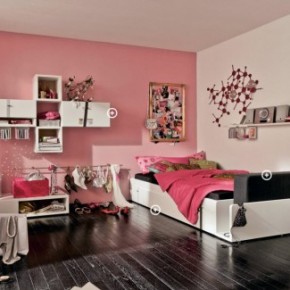 Pink Wallpaper Cool and Trendy Teen Room Design Ideas