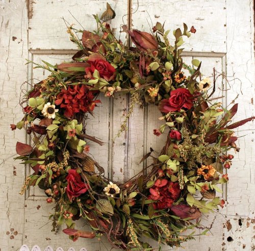 20 Autumn Front Door Wreath Decoration Ideas