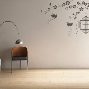 The Best Inspiration Wall Stickers Birds and Cage