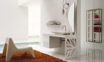 Timeless bathroom Orange Carpet