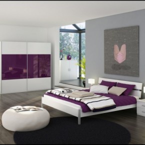 White and Purple Blend Love Bedrooms - Amazing Colorful Bedrooms