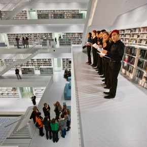 A Choir At The Openning  The New Stuttgart City Library  Wallpaper 9