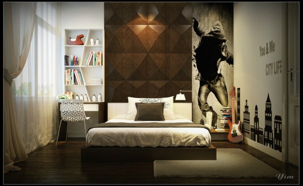 Boys Bedroom1  Warm and Cozy Rooms Rendered By Yim Lee  Pict  9