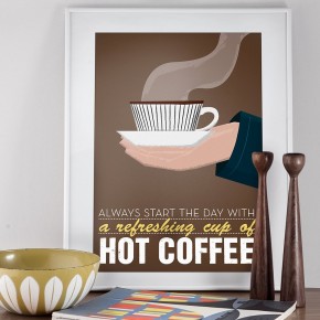 Coffee Poster  Retro Poster Prints  Wallpaper 8