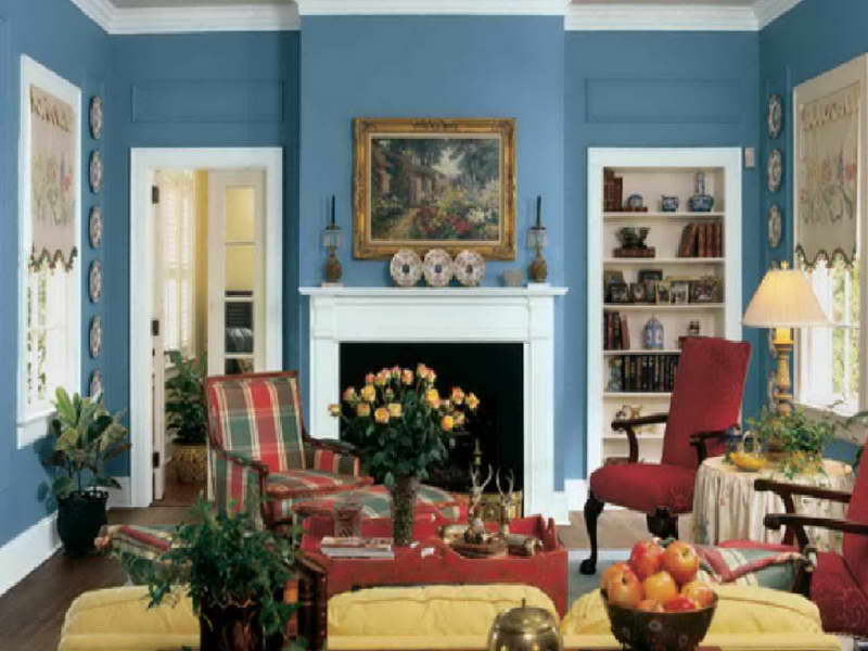 Decorations Accessories Living Room Surprising Blue Room Theme Color Combined With Colorful Red Themed Chairs Decoration Ideas Adorable Living Room Color Scheme Ideas Design Contemporary Liv Interior Design Center Inspiration