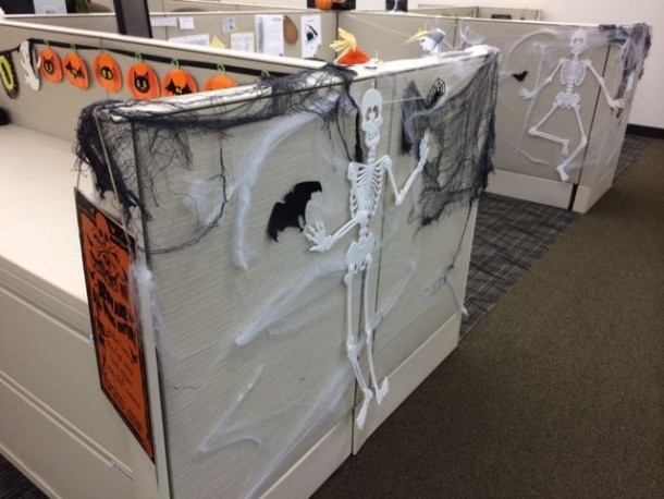 Spooky Halloween skeletons