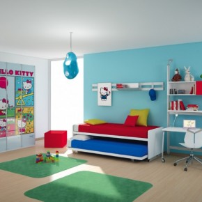 Hello Kitty Theme Room 665x498  Poster Print Kids Rooms  Pict  8