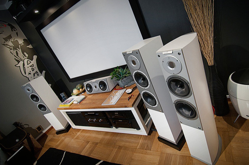 Home Audio Setup A Massive Home Entertainment Setup Wallpaper 7