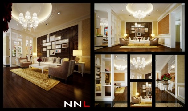 Living Room Divider 665x394  Dream Home Interiors by Open Design  Wallpaper 24