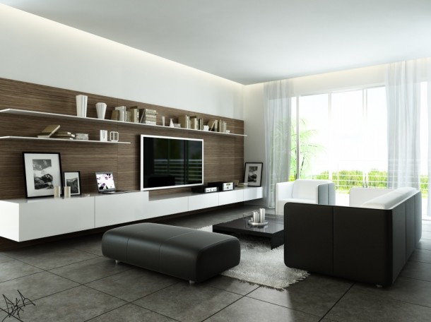 Modern Style Living  Living Rooms Round Up  Pict  10