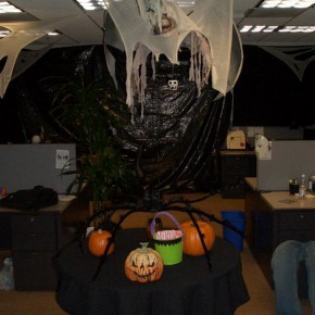 Halloween ghosts in the office
