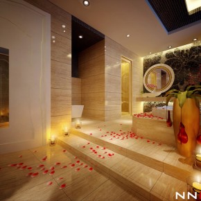 Raised Bathtub  Dream Home Interiors by Open Design  Wallpaper 3