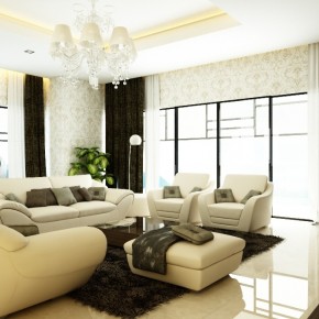 Wallpapered Living Room  Living Rooms Round Up  Picture  6