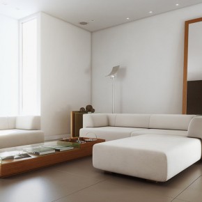White Simple Living Room  Living Rooms Round Up  Pict  3