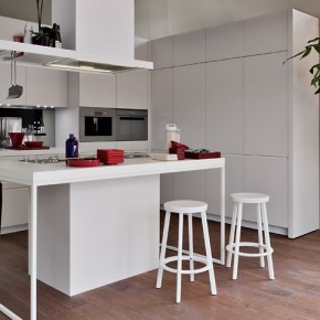 White Smaller Kitchen  Modern Kitchens From Elmar Cucine  Pict  13