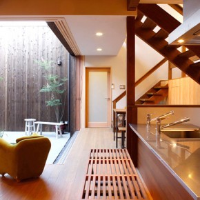 Zen Kitchen And Courtyard  Modern Japanese Kitchens  Image  2